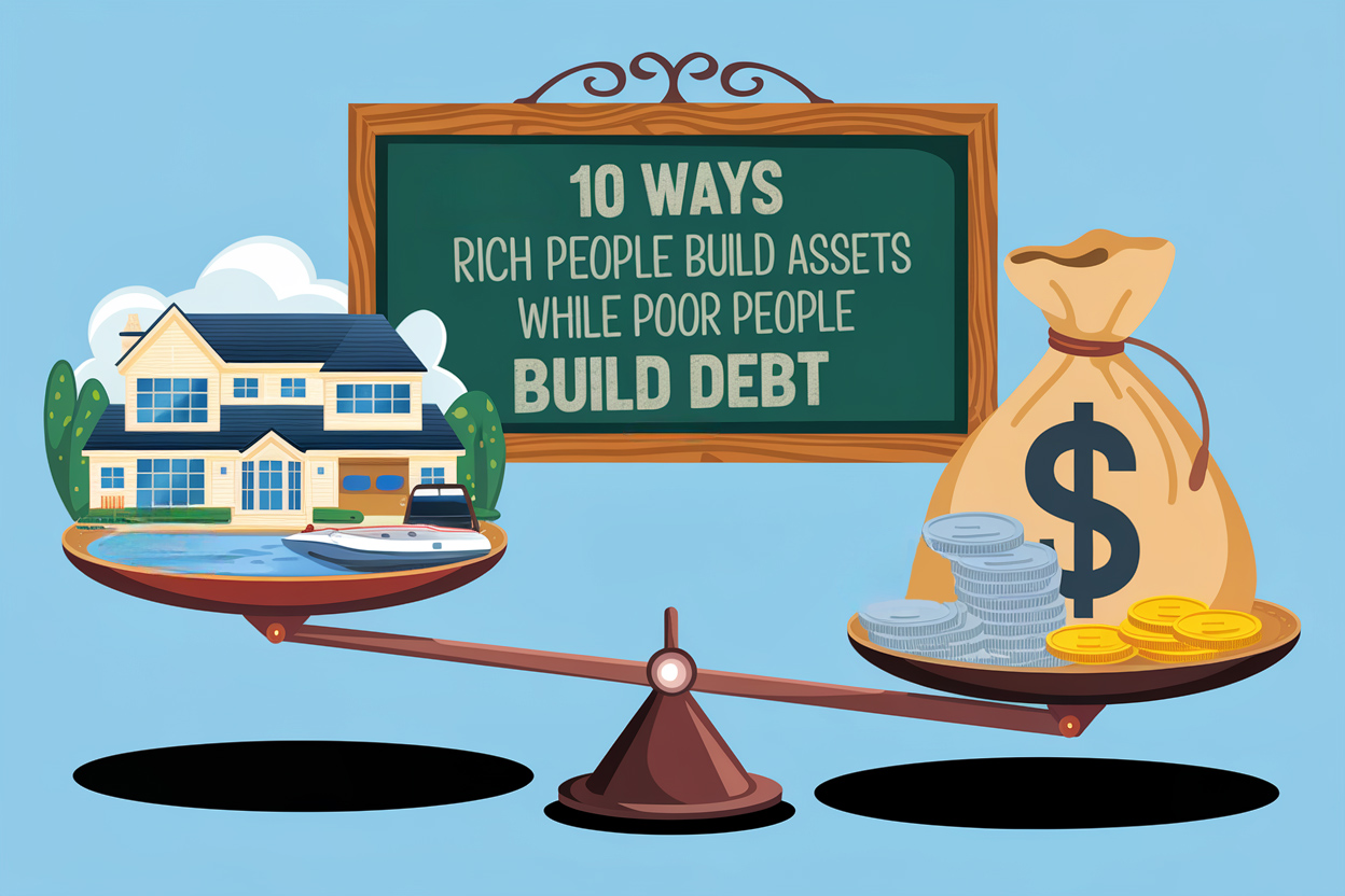 10 Ways Rich People Build Assets While Poor People Build Debt