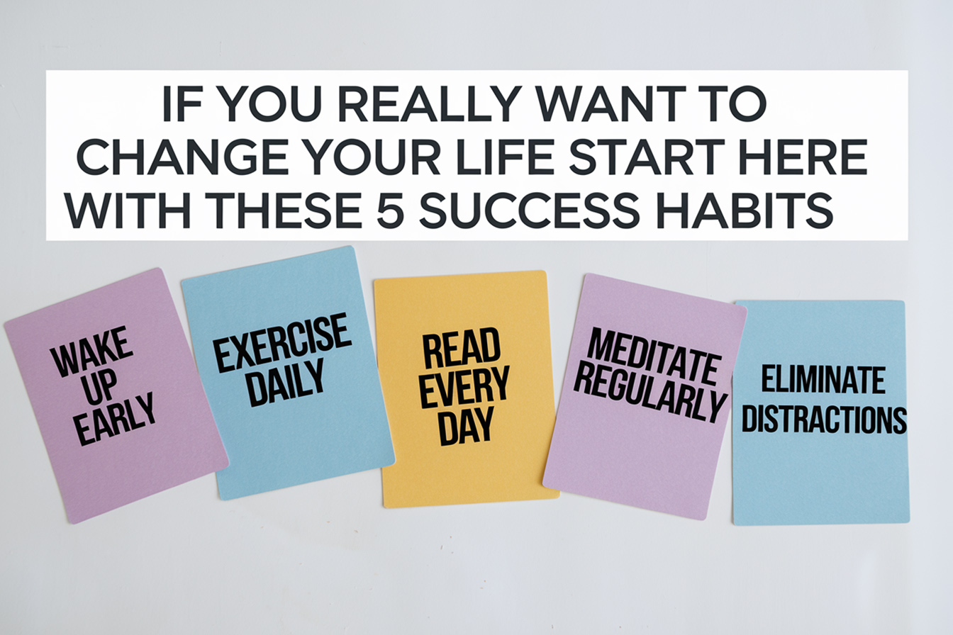 If You Really Want To Change Your Life Start Here With These 5 Success Habits