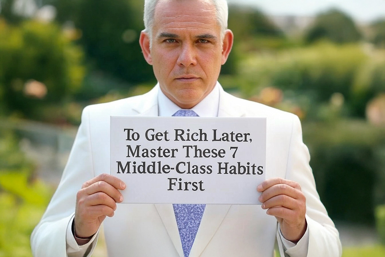 If You Really Want to Get Rich Later, Master These 7 Middle-Class Habits First