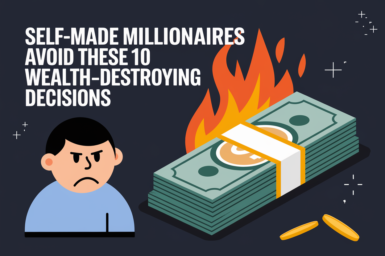 Self-Made Millionaires Avoid These 10 Wealth-Destroying Decisions