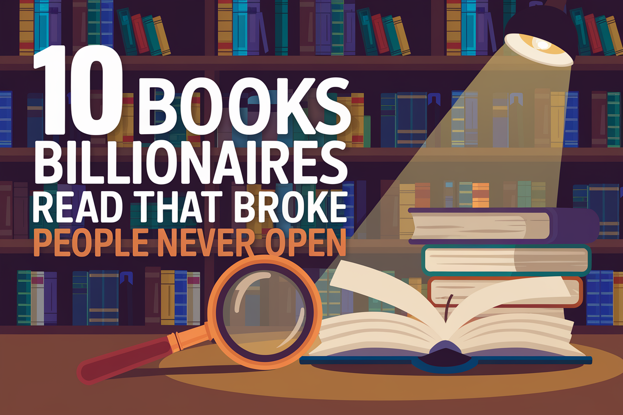 10 Books Billionaires Read That Broke People Never Open